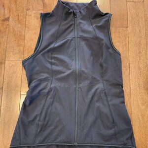 Lululemon women's black running vest in size 10
